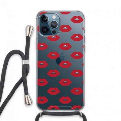 Lips: iPhone 13 Pro Max Transparant Hoesje met koord