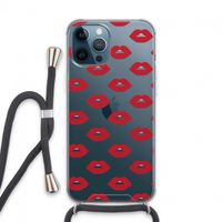 Lips: iPhone 13 Pro Max Transparant Hoesje met koord