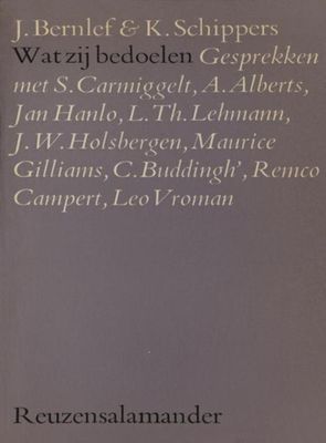 Wat zij bedoelen - J. Bernlef, K. Schippers - ebook