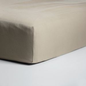 Cinderella Jersey Hoeslaken Extra Hoog Taupe-Lits-jumeaux (160x200/210 cm)