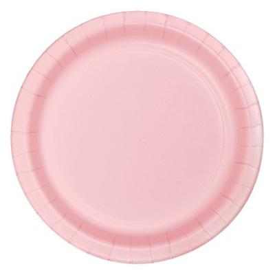 Feestborden Lichtroze - 8 Stuks