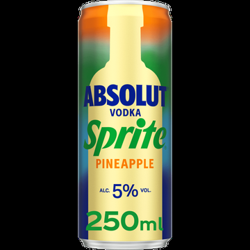 Absolut Vodka Sprite Pineapple 250ML bij Jumbo