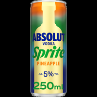 Absolut Vodka Sprite Pineapple 250ML bij Jumbo