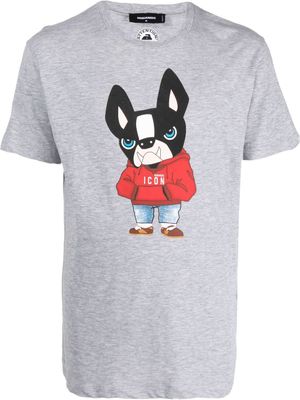 DSQUARED2 t-shirt à imprimé graphique - Gris