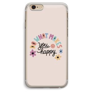 Happy days: iPhone 6 Plus / 6S Plus Transparant Hoesje
