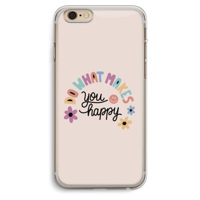 Happy days: iPhone 6 Plus / 6S Plus Transparant Hoesje