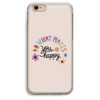Happy days: iPhone 6 Plus / 6S Plus Transparant Hoesje