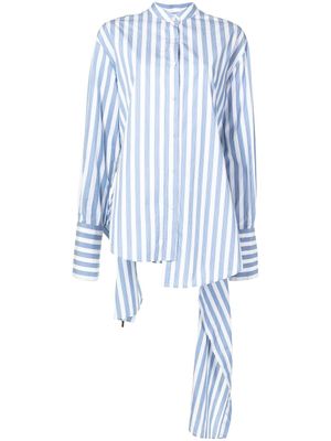 Monse chemise asymétrique à rayures - Bleu