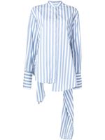 Monse chemise asymétrique à rayures - Bleu