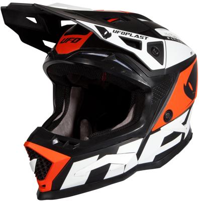 UFO PLAST Helmet echus m bl./orange/white matt