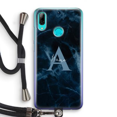 Midnight Marble: Huawei P Smart (2019) Transparant Hoesje met koord