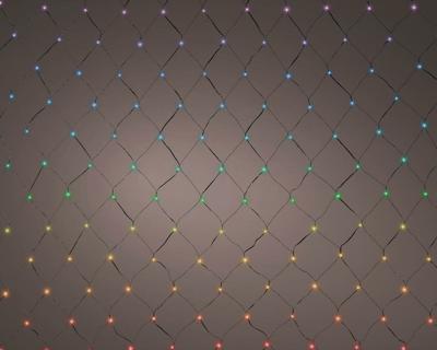 Led net dancing lights 288 lampjes 1x4m multi