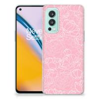 OnePlus Nord 2 5G | TPU Case | White Flowers