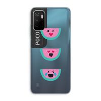 Smiley watermeloen: Xiaomi Poco M3 Pro 5G Transparant Hoesje