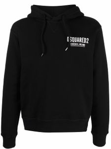 DSQUARED2 hoodie à logo imprimé - Noir