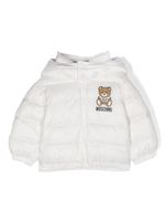 Moschino Kids veste matelassée à imprimé Teddy Bear - Blanc