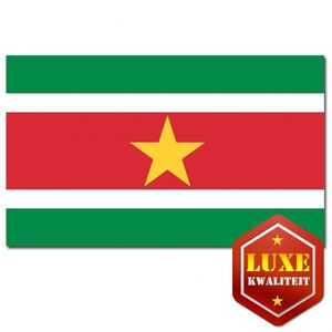 Landen vlaggen van Suriname