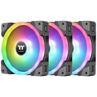 Thermaltake CL-F143-PL12SW-A PC-ventilator Zwart, Transparant, RGB (b x h x d) 120 x 120 x 25 mm Incl. RGB-verlichtingsbesturing - thumbnail