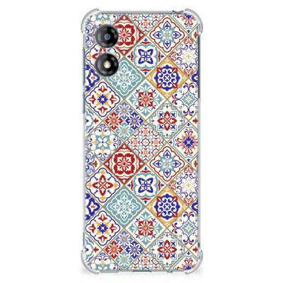 Motorola Moto E13 Anti-Shock Hoesje Tiles Color Motorola Moto E13 Anti-Shock Hoesje Tiles Color