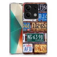 Xiaomi Redmi Note 13 5G | Siliconen hoesje | met foto Kentekenplaten