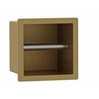 Fortifura Calvi Toiletrolhouder - inbouw - 17.3x17.3x15.3cm - Geborsteld Messing PVD (Goud) SW1126060 Fortifura Calvi Toiletrolhouder - inbouw - 17.3x17.3x15.3cm - Geborsteld Messing PVD (Goud) SW1126060
