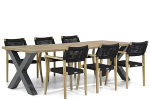 Lifestyle Dallas/Cardiff 240 cm dining tuinset 7-delig