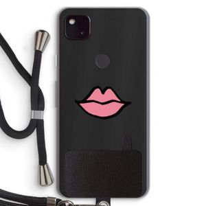 Kusje: Pixel 4a 5G Transparant Hoesje met koord