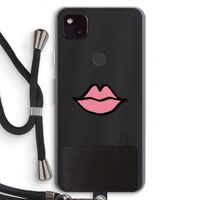 Kusje: Pixel 4a 5G Transparant Hoesje met koord