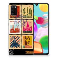 Samsung Galaxy A41 | Silliconen Back Cover | Postzegels