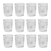 Krumble Waterglas vintage - 260 ml - Set van 12 - thumbnail
