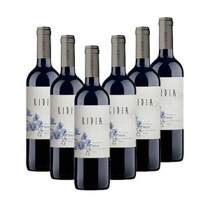 6 flessen rode wijn Merlot (750 ml)