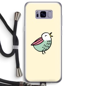 Birdy: Samsung Galaxy S8 Plus Transparant Hoesje met koord