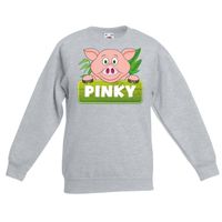 Sweater grijs voor kinderen met Pinky de big - thumbnail