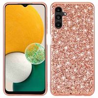 Glitter Series Samsung Galaxy A13 5G Hybrid Case - Rose Goud - thumbnail