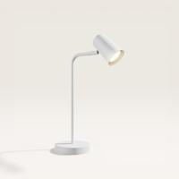 Riga - LED Tafellamp - 4 Watt 345 Lumen - 4000K Neutraal wit- Kantelbaar en Draaibaar - Ingebouwde snoerdimmer - Bureaulamp - GU10 - IP20 voor binnen - Wit