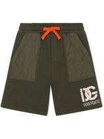 Dolce & Gabbana Kids short de jogging à logo - Vert - thumbnail