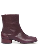 Maison Margiela Tabi 30mm leather ankle boots - Rouge