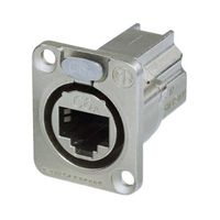 Neutrik NE8FDX-P6 Ethernet CAT6A doorvoer chassisdeel zilver - thumbnail