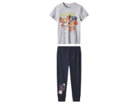 Kinder pyjama met glow-in-the-dark print (Grijs/donkerblauw, 110/116)