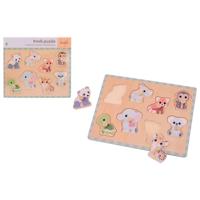 Jouéco the wildies family knopjespuzzel | 12 stuks