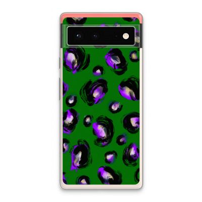 Green Cheetah: Google Pixel 6 Transparant Hoesje