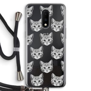 Kitten: OnePlus 7 Transparant Hoesje met koord