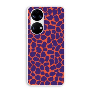 Purple Giraffe: Huawei P50 Transparant Hoesje