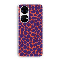 Purple Giraffe: Huawei P50 Transparant Hoesje Purple Giraffe: Huawei P50 Transparant Hoesje