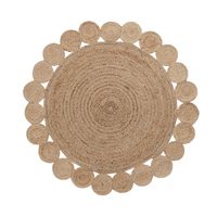 Kave Home Rond Vloerkleed Coss 150cm - Naturel