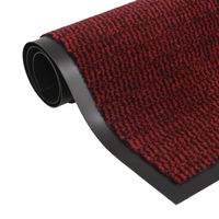 vidaXL Droogloopmat rechthoekig getuft 40x60 cm rood - thumbnail