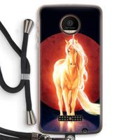 Last Unicorn: Motorola Moto Z Force Transparant Hoesje met koord