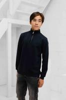 Malelions Turtle Half Zip Sweater Kids Donkerblauw - Maat 140 - Kleur: Donkerblauw | Soccerfanshop