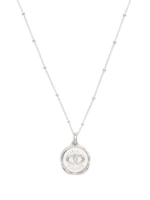 DOWER AND HALL collier Forever Hearts Talisman en argent