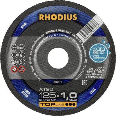 Rhodius 206171 Doorslijpschijf recht 125 mm 1 stuk(s) Staal